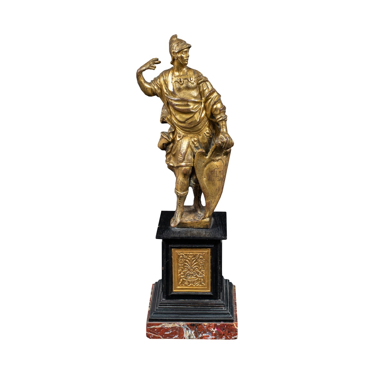 Gilded Bronze Sculpture - Mars, God Of War. Rome, 17th Century.