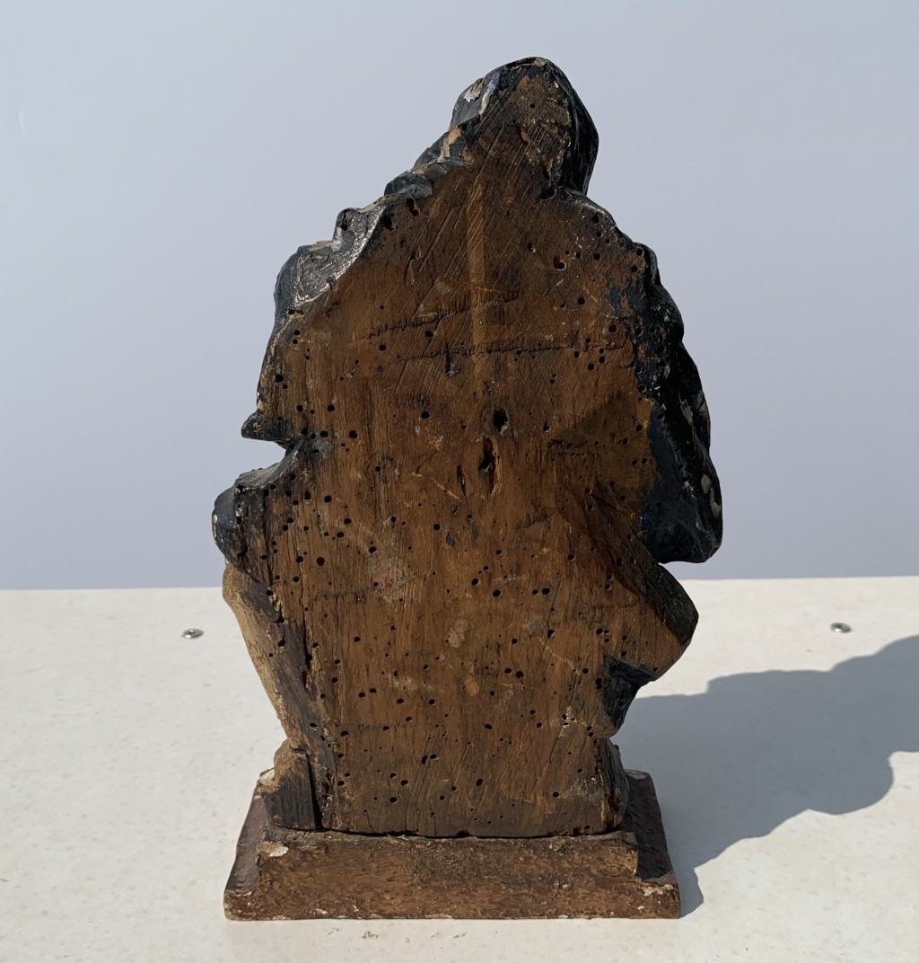 Carved And Painted Wooden Sculpture - Pietà - Italy, 18th Century.-photo-1