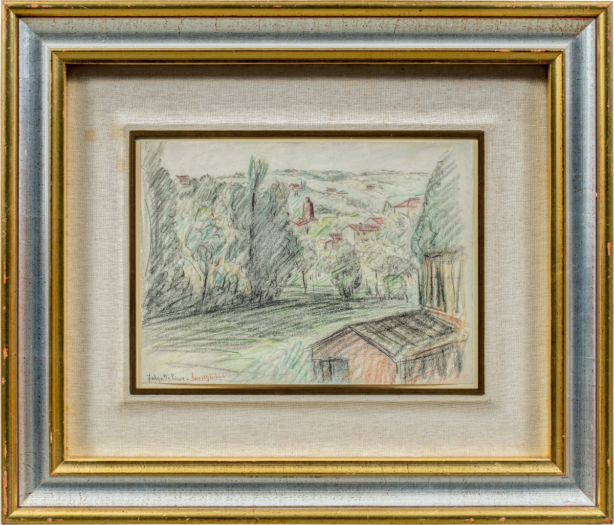 Pio Semeghini (quistello 1878 - Verona 1964) - Falzè Di Piave.