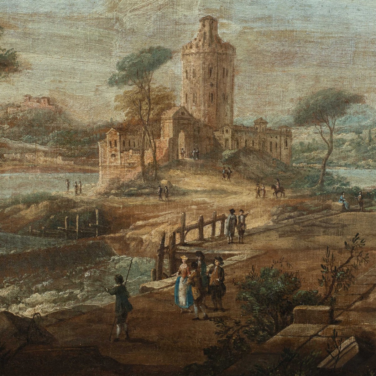 Francesco Battaglioli (modena C. 1710 - Venice Post-1796) - Architectural Capriccio.-photo-3