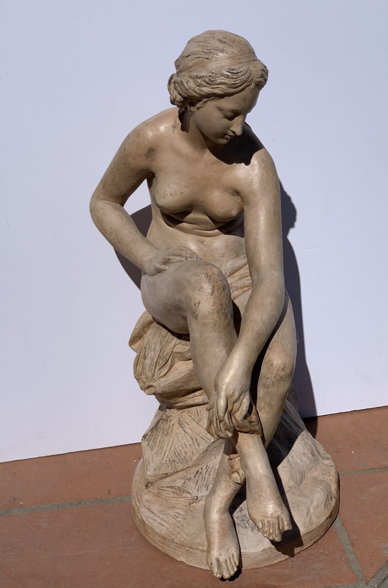 Terracotta Sculpture - Venus. Italy, 18th Century.-photo-4