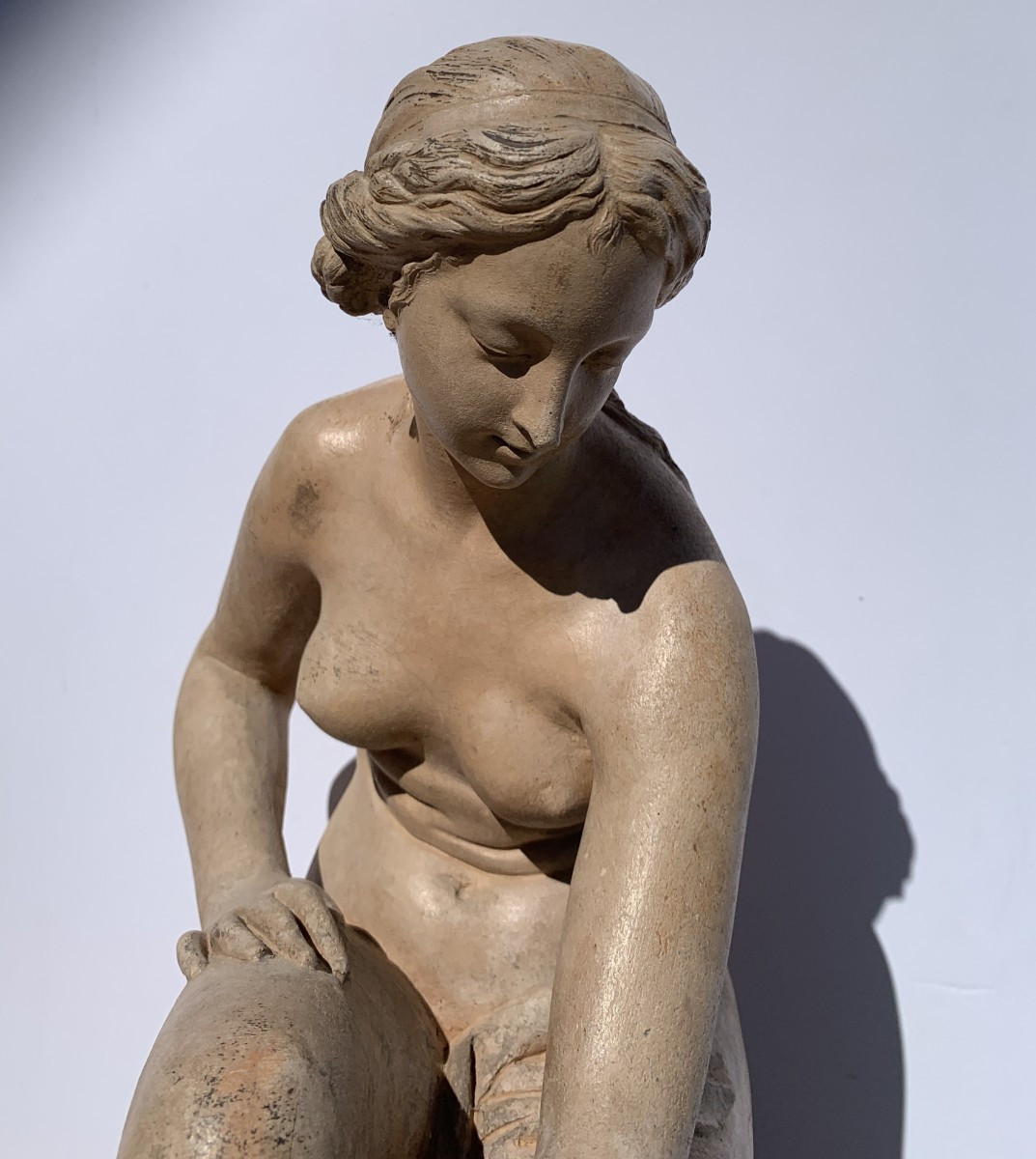 Terracotta Sculpture - Venus. Italy, 18th Century.-photo-1