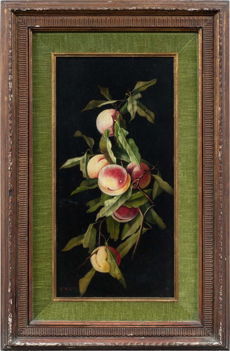 Charles Thomas Bale (british, 1866 - 1895) - Still Life Of Peaches.