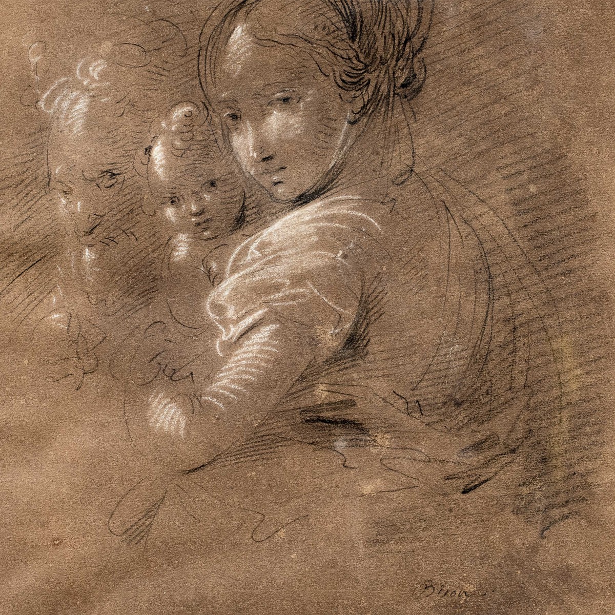 Giuseppe Bernardino Bison (palmanova 1762 - Milan 1844) - Holy Family.-photo-2