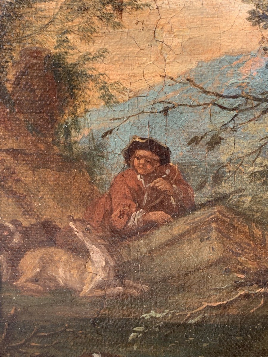 Adriaen De Grijef (leiden 1657 - Brussels 1722) - The Return From The Hunt.-photo-1