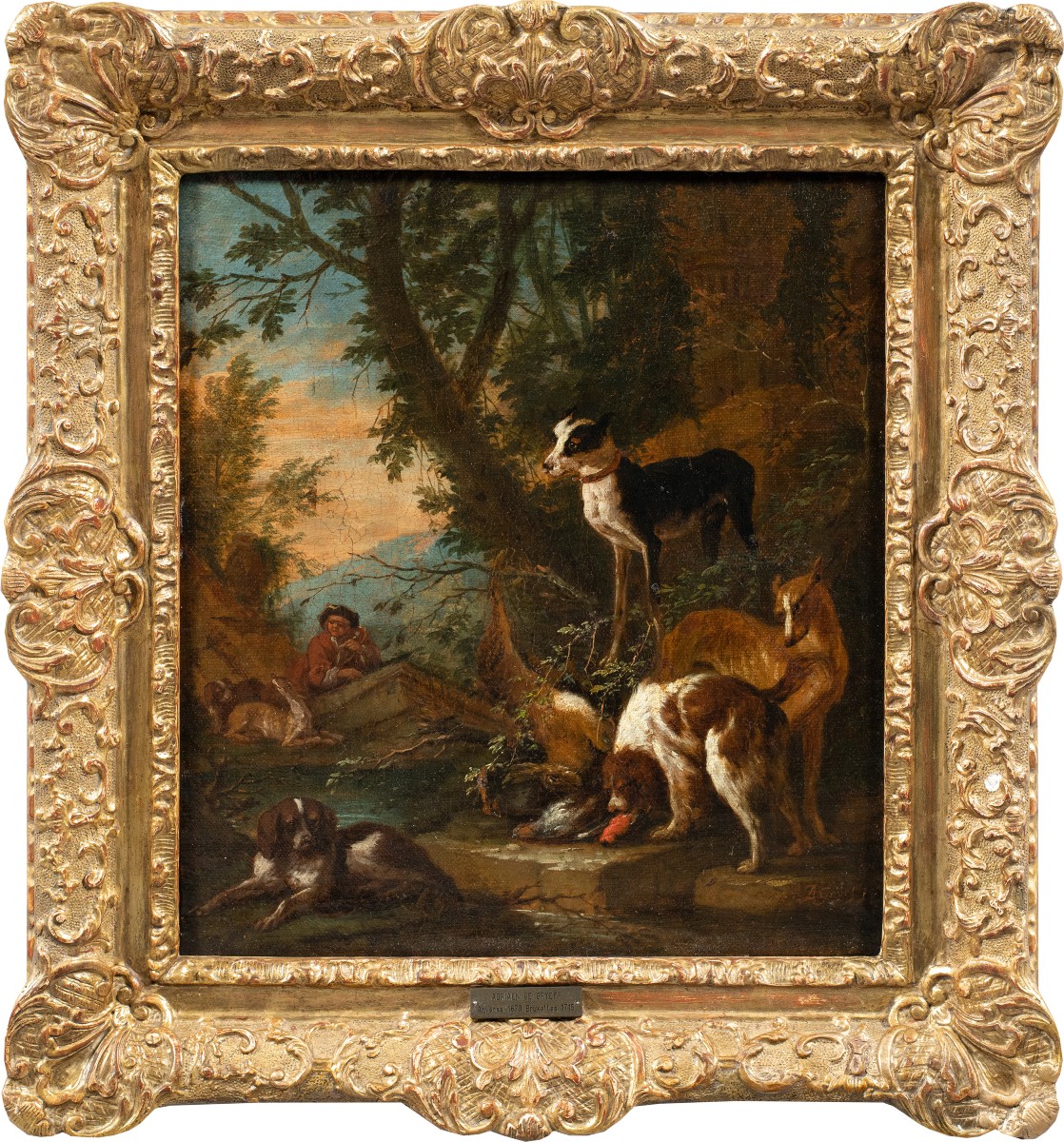 Adriaen De Grijef (leiden 1657 - Brussels 1722) - The Return From The Hunt.