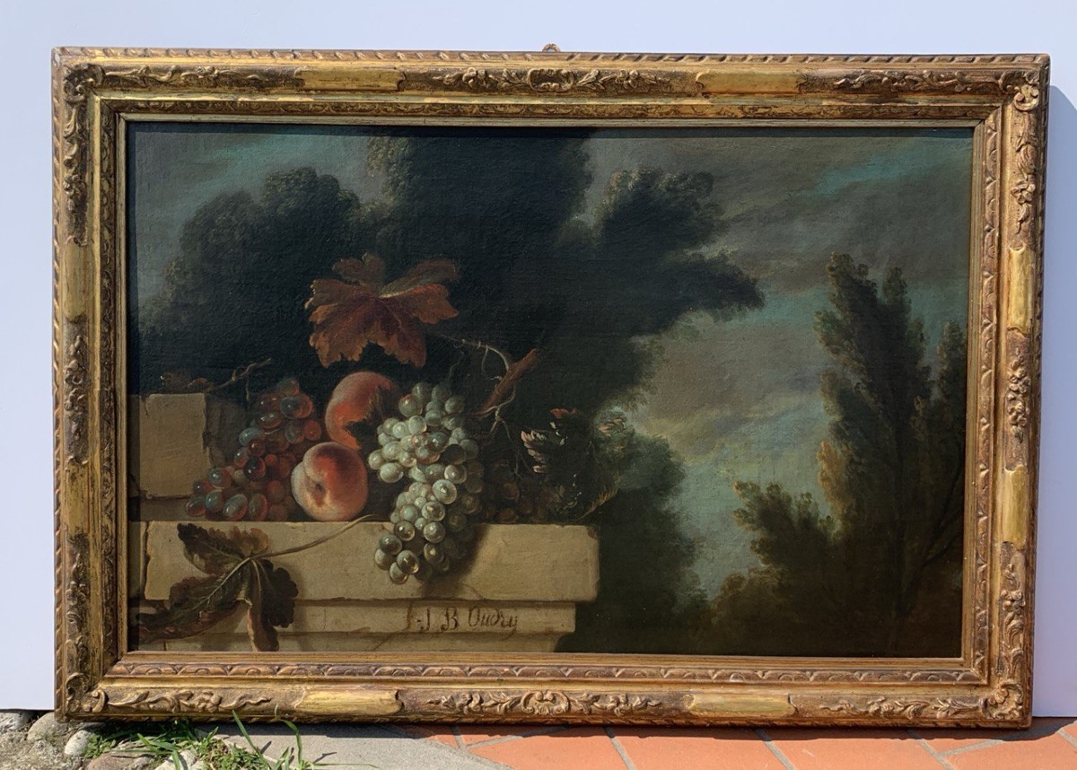 Jean-baptiste Oudry (paris 1686 - Beauvais 1755) Circle Of - Architecture With Still Life.-photo-4