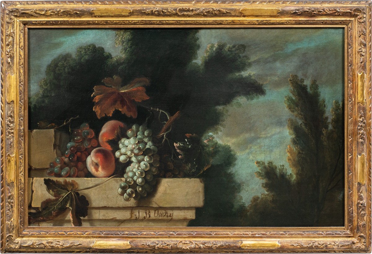 Jean-baptiste Oudry (paris 1686 - Beauvais 1755) Circle Of - Architecture With Still Life.