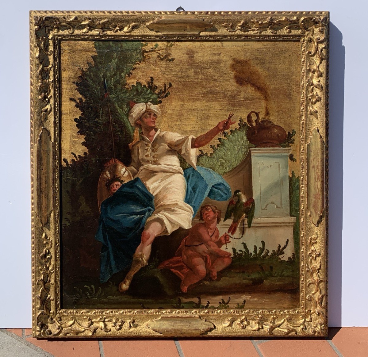 Venetian Painter (18th Century) - Allegory Of Asia And Allegory Of America.-photo-3