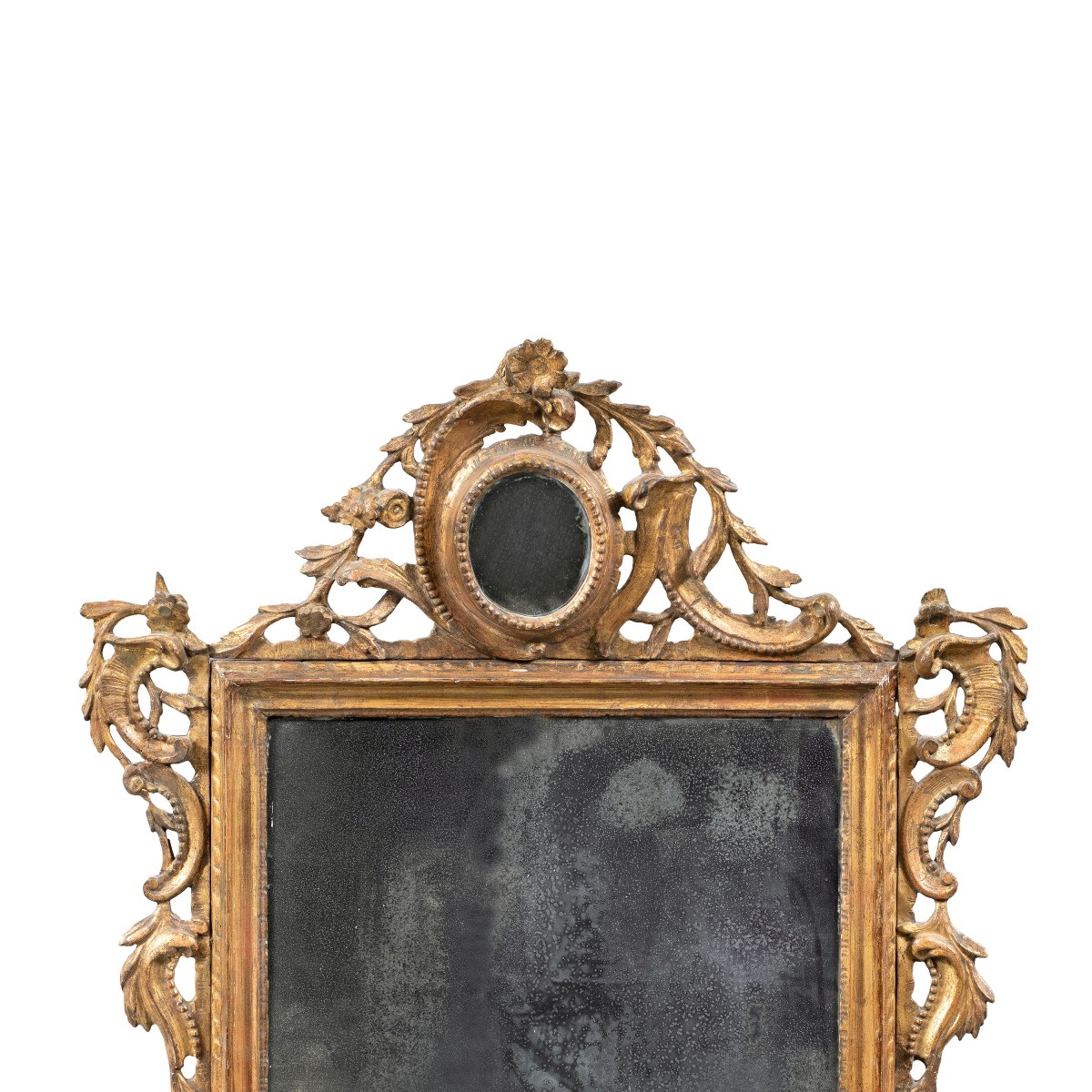 Carved And Gilded Wood Mirror. Venice, 18th Century.-photo-3