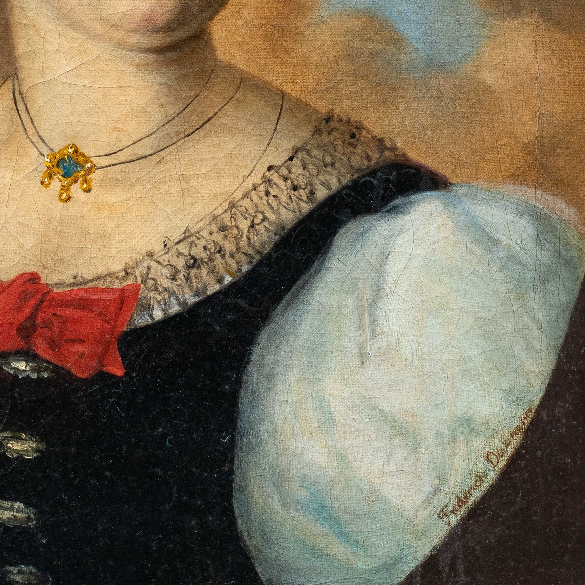 Frederick Dielman (Hanovre 1847 – Washington 1935) - Portrait de femme.-photo-2