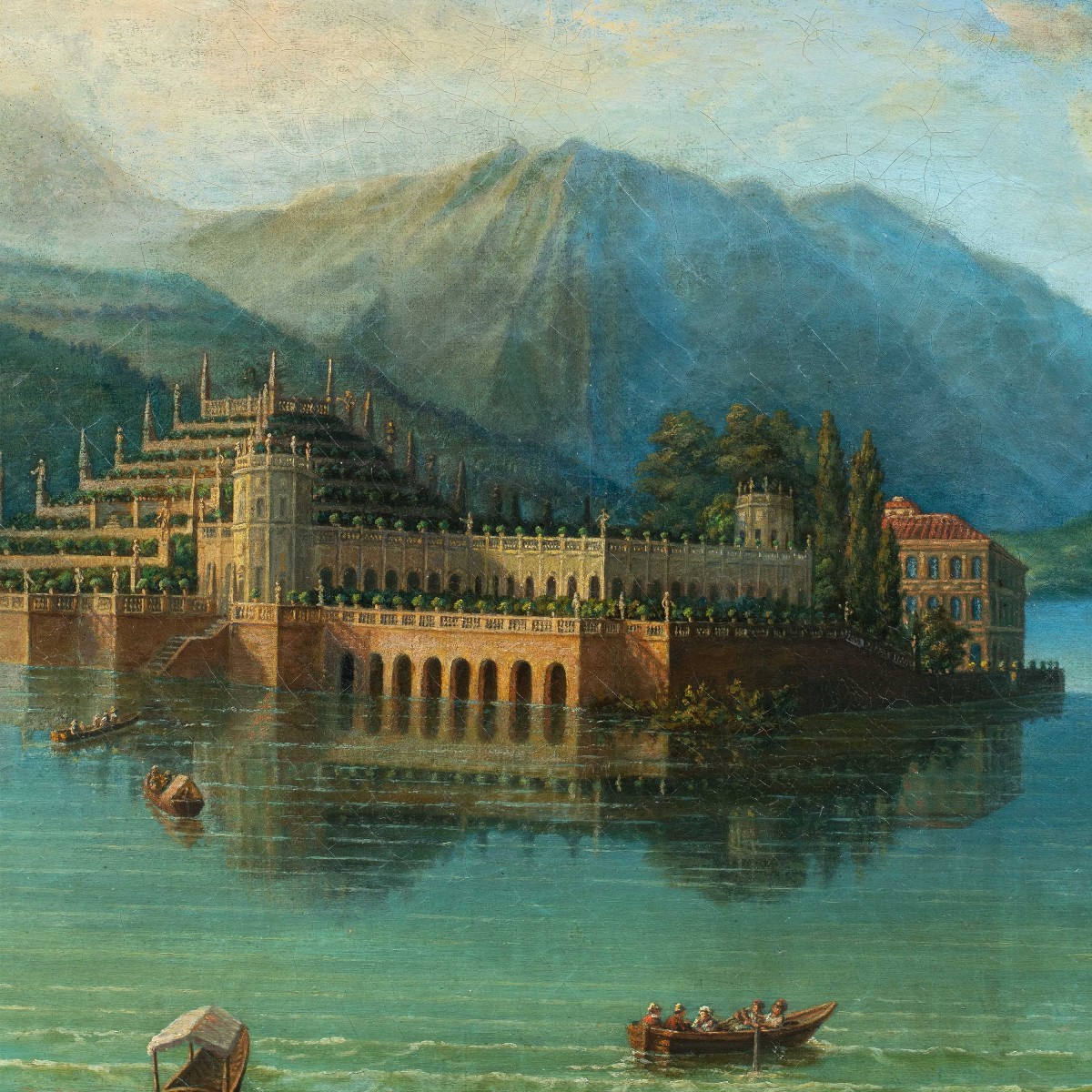 Italian Painter (late 18th Century) - View Of Isola Bella.-photo-2