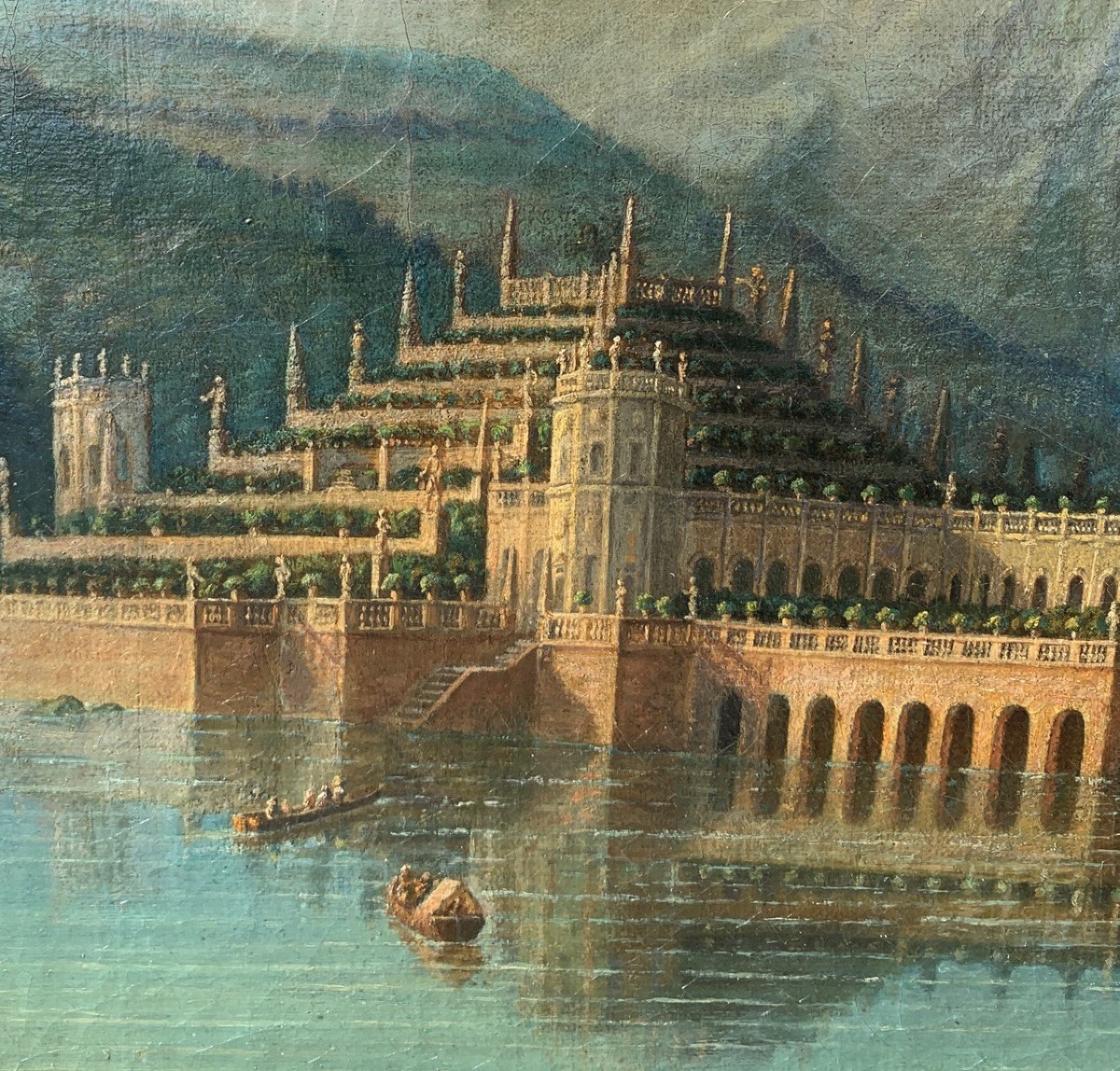 Italian Painter (late 18th Century) - View Of Isola Bella.-photo-1