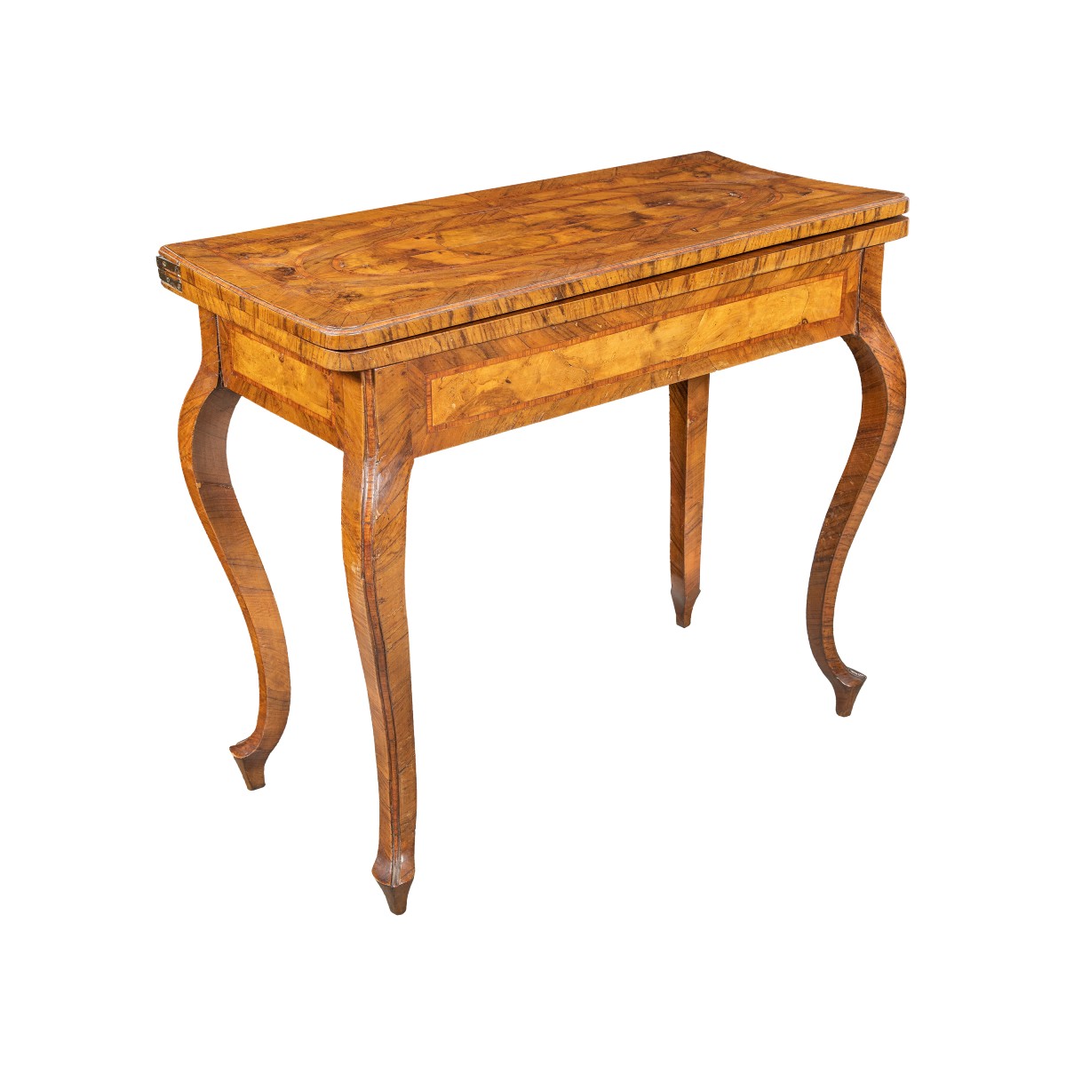 Olive Wood Veneered Game Table. Tuscany, 18th Century.-photo-2