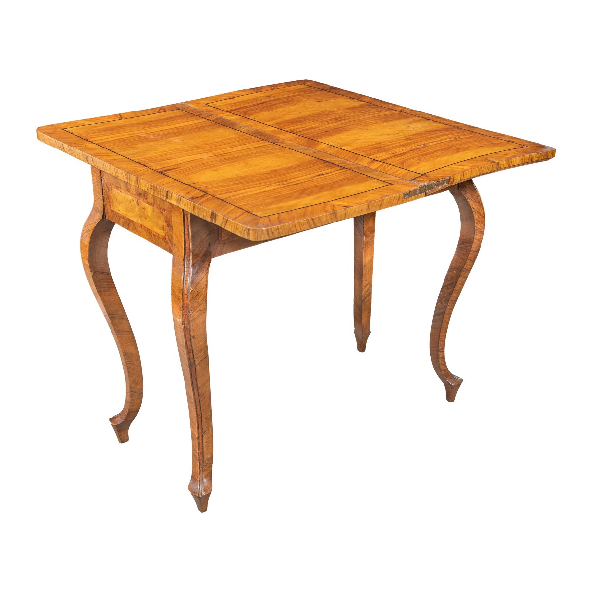 Olive Wood Veneered Game Table. Tuscany, 18th Century.-photo-3