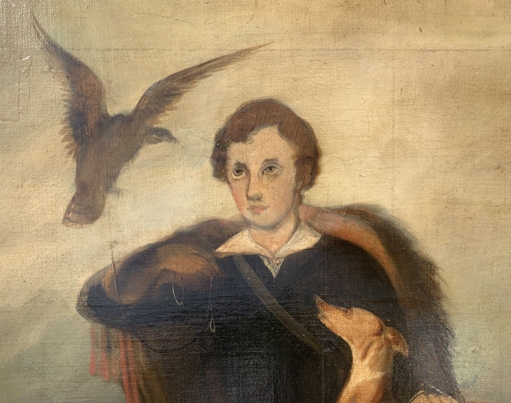 Peintre italien (fin du XIXe siècle) - Le Fauconnier.-photo-2