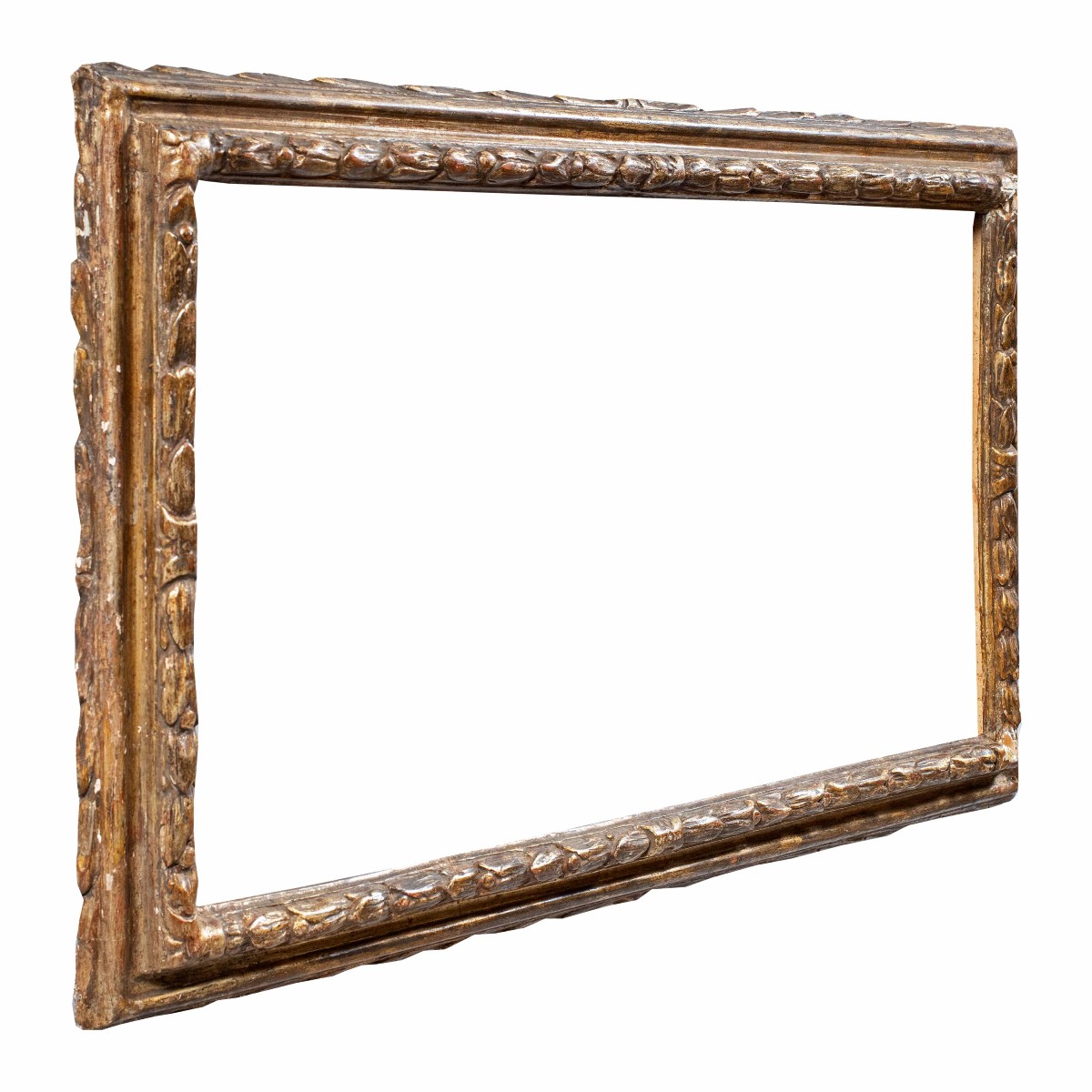 Cadre baroque en bois sculpté et doré. Lombardie, XVIIe siècle.