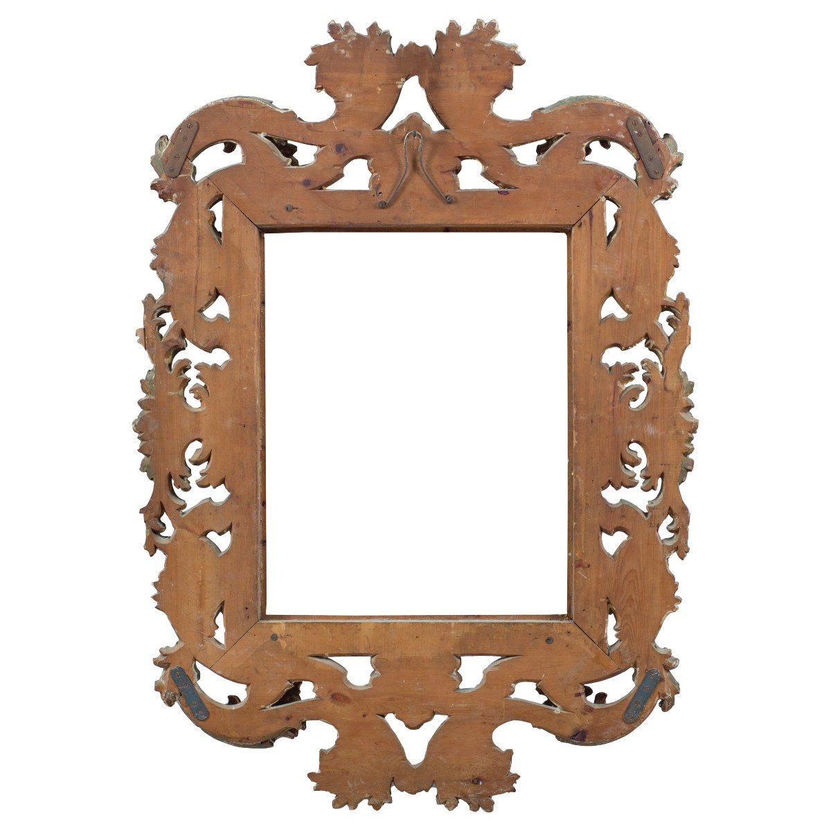 Large Baroque-style Frame In Carved And Gilded Wood. Bologna, Late 19th Century.-photo-2