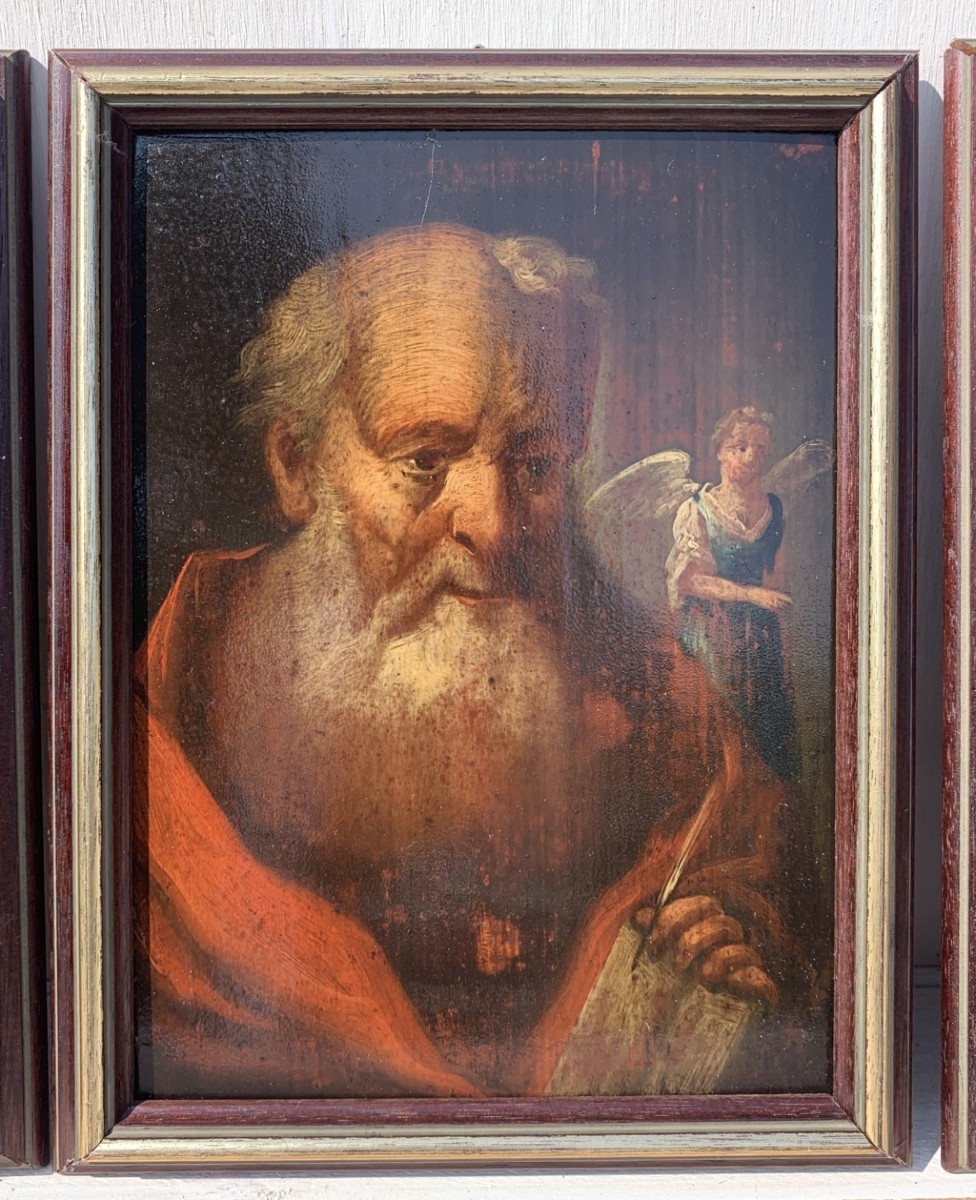 Peintre italien (XVIIIe siècle) - Les Quatre Évangélistes.-photo-1