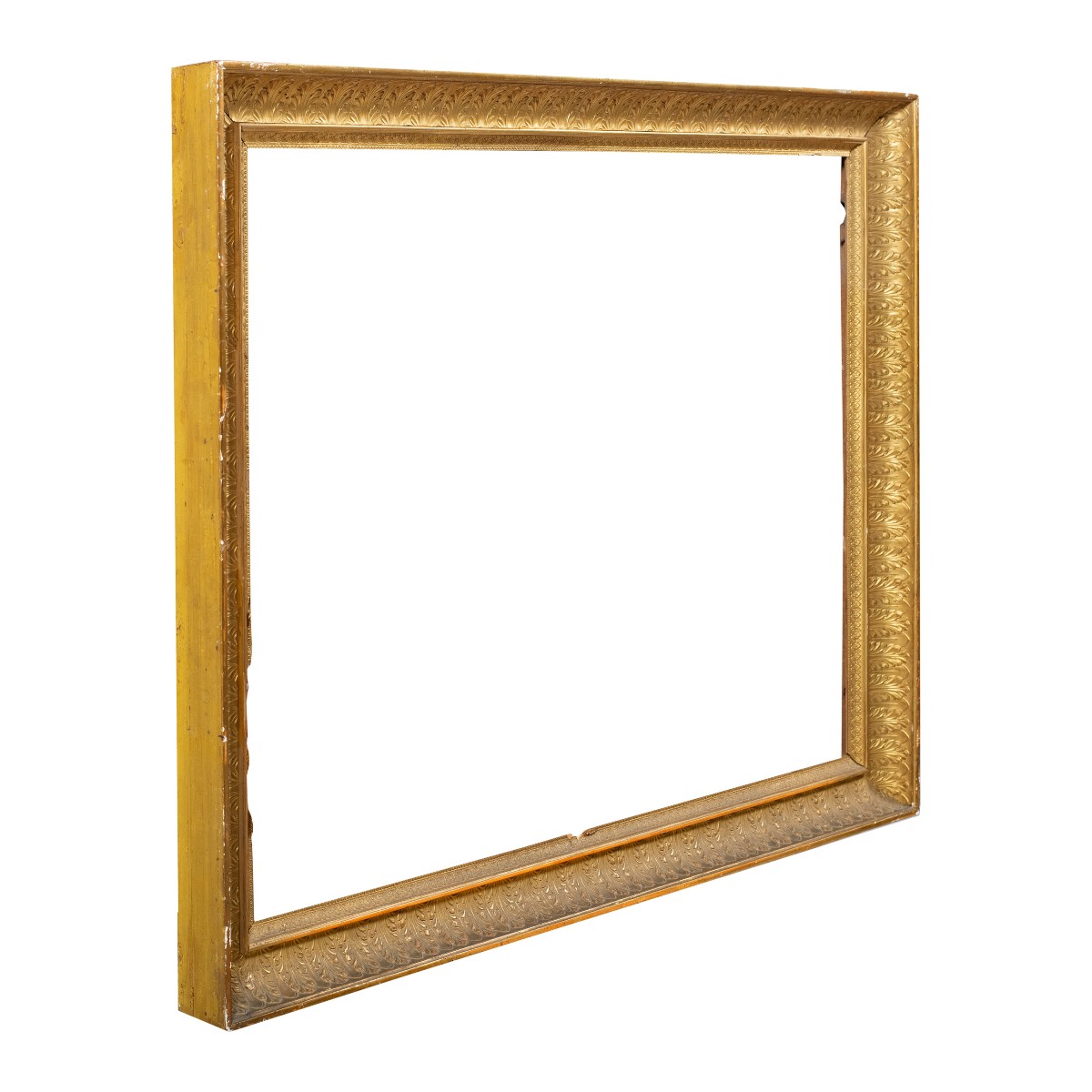 Cadre néoclassique en bois sculpté et doré. Toscane, début du XIXe siècle.