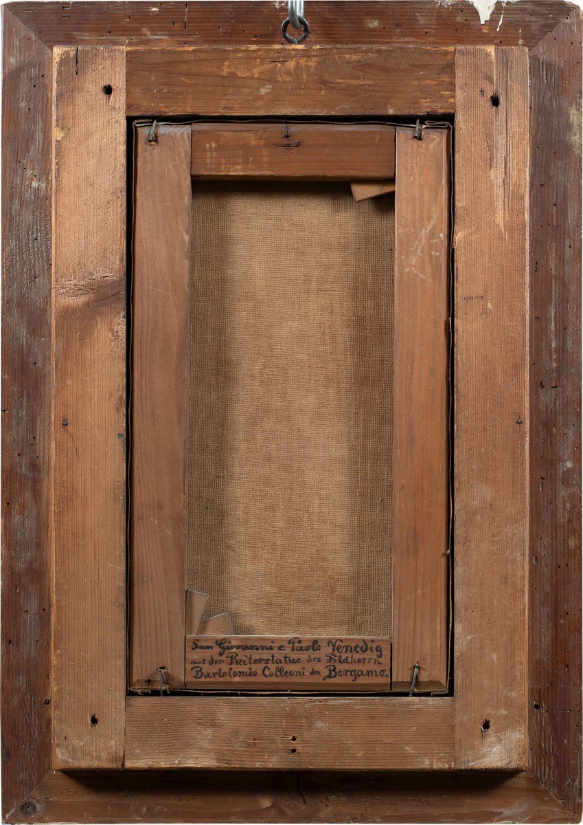 Venetian Painter (dated 1892) - Venice, View Of Campo Ss. Giovanni E Paolo With The Statue Of C-photo-3