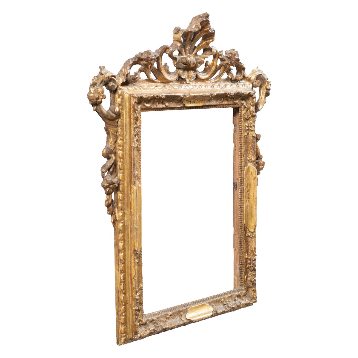 Cadre en bois sculpté et doré. Venise, XVIIIe siècle.-photo-2