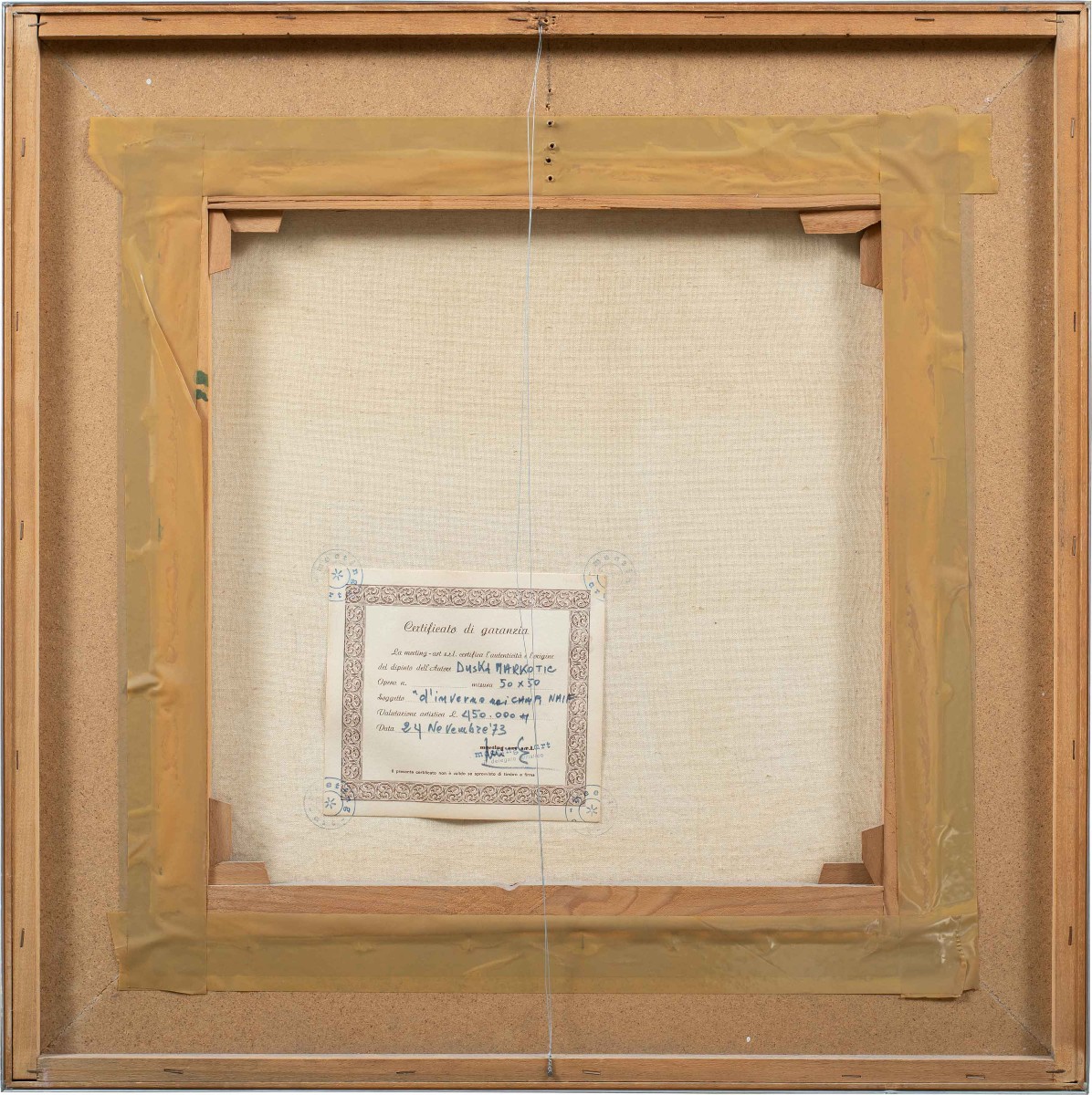 Duska Markotić (Croatie, XXe siècle) - Paysage d'hiver.-photo-2