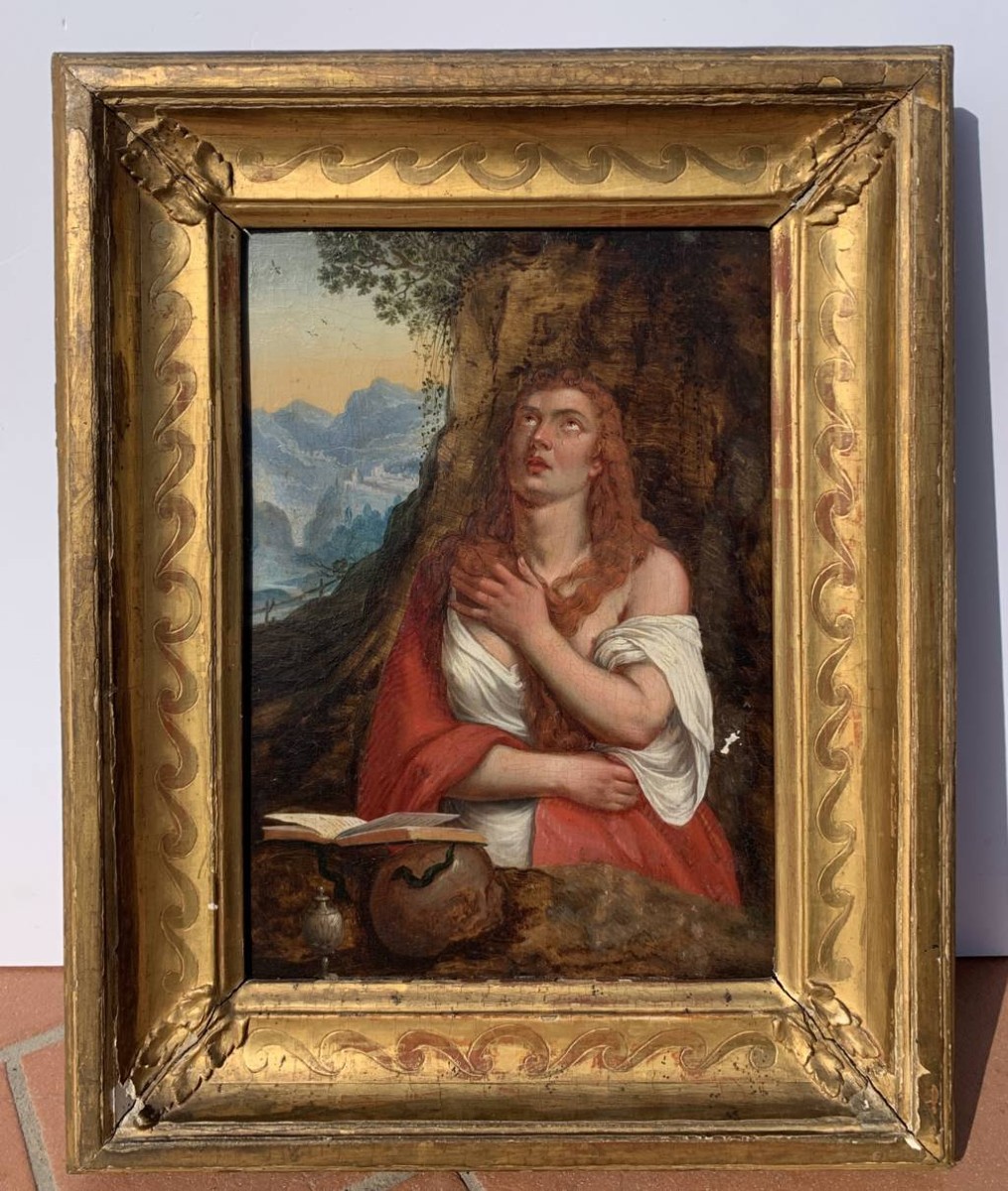 Titian (pieve Di Cadore 1488 - Venice 1576), Follower Of - Penitent Magdalene.-photo-4