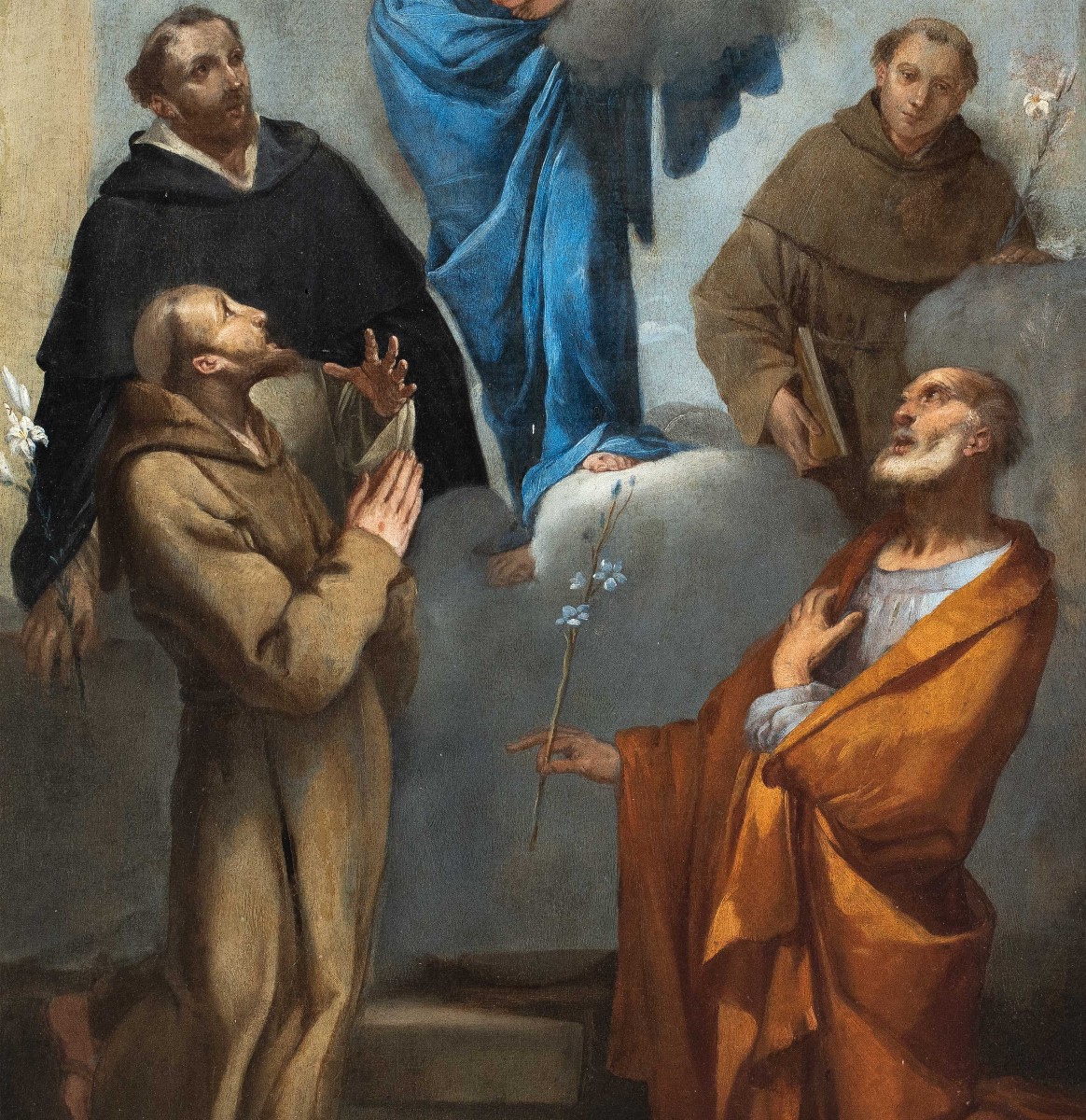 Giulio Carpioni (venice 1613 - Vicenza 1678) - Madonna And Child With Saints.-photo-3