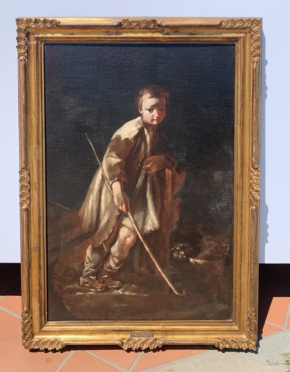 Giuseppe Maria Crespi, Known As Lo Spagnoletto (bologna 1665 - Bologna 1747) - Pair Of Children-photo-3