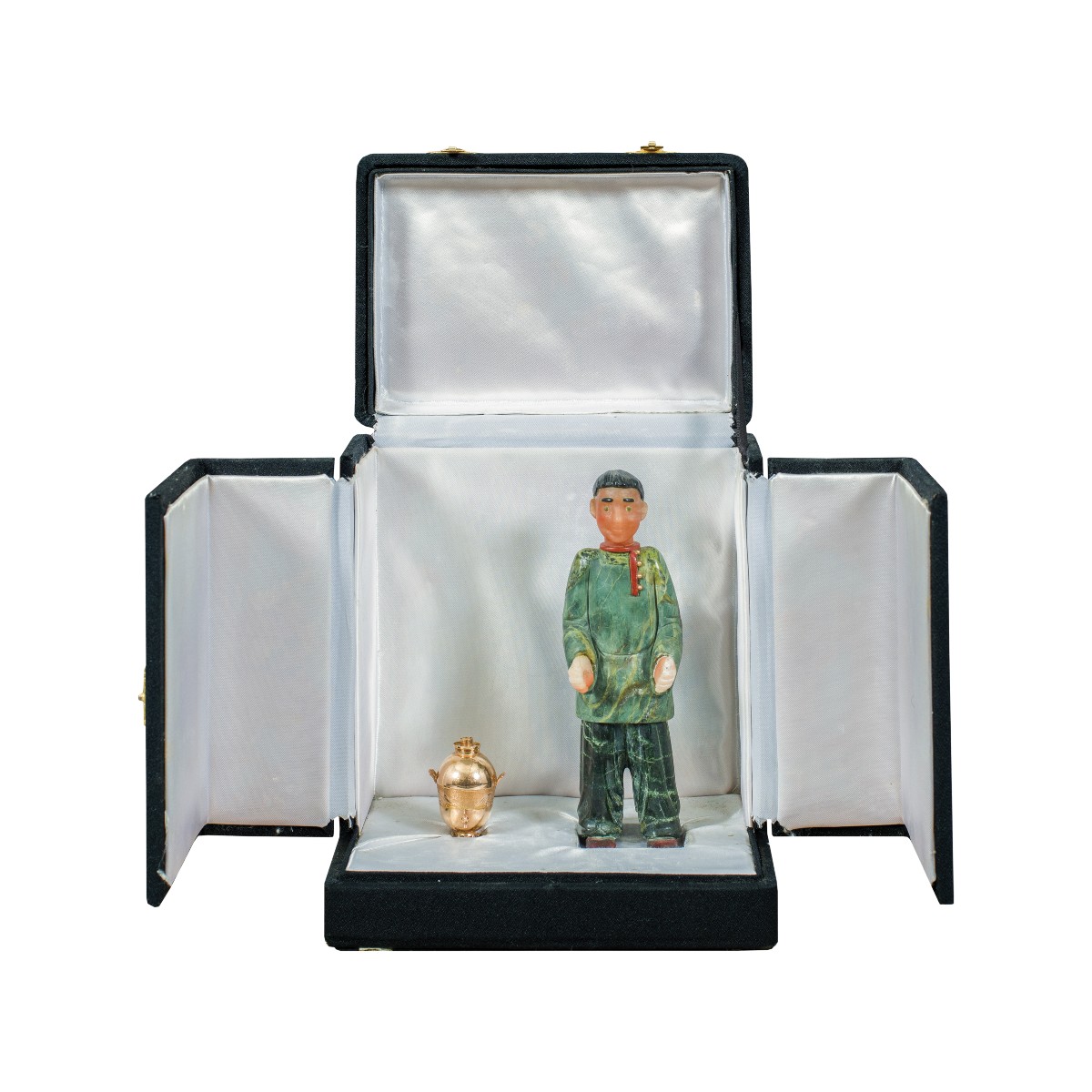 Small Sculpture In Various Marbles And Semiprecious Stones - Probably Russia, 19th-20th Century-photo-3