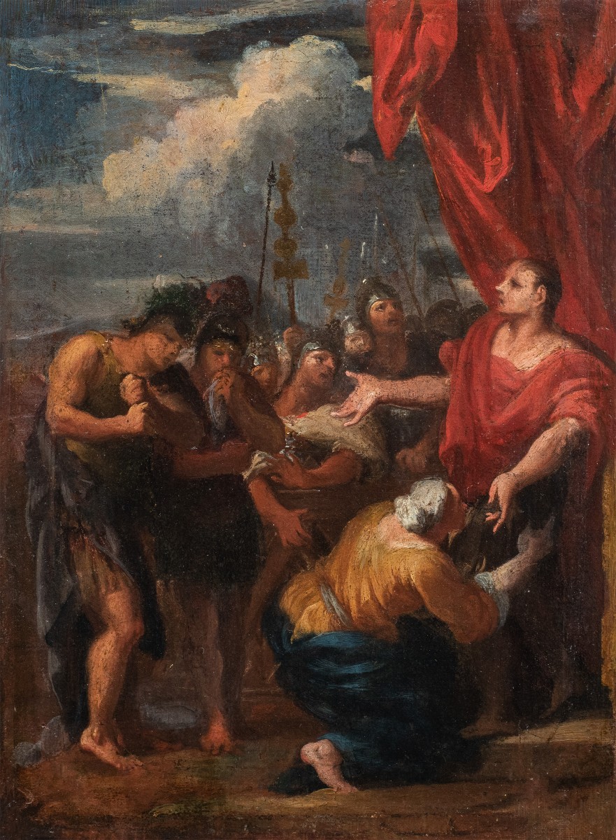 Attribué à Pier Dandini (Florence 1646 - Florence 1712) - La Continence de Scipion.