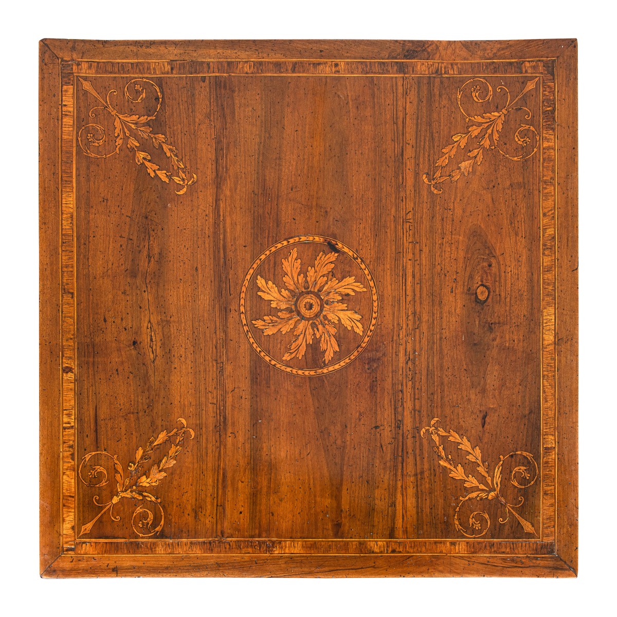 Extendable Inlaid Wood Dining Table. Piacenza, Second Half Of The 18th Century.-photo-3