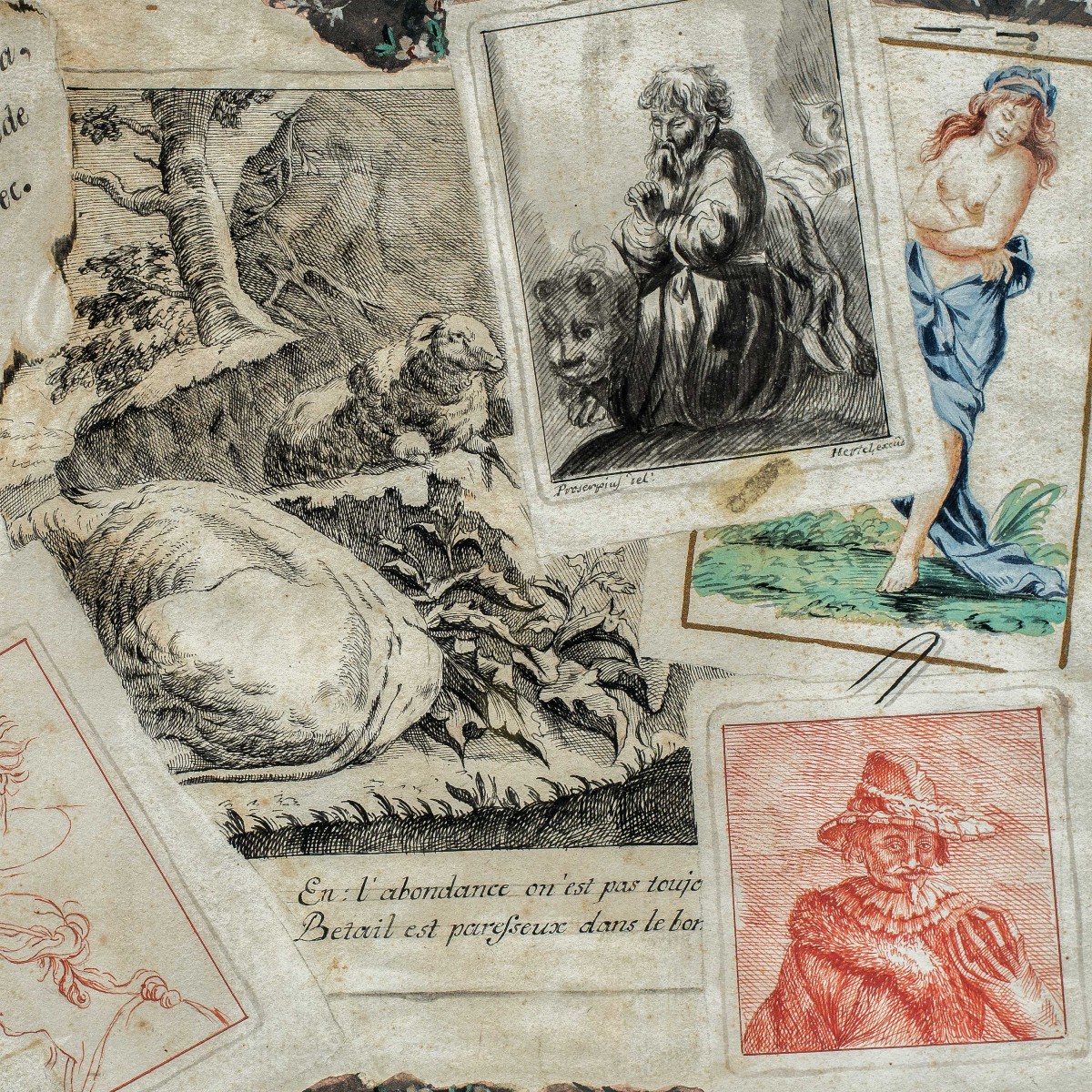 Giovanni Proserpio (actif en Lombardie, fin du XVIIIe siècle) - Trompe-l'œil.-photo-2