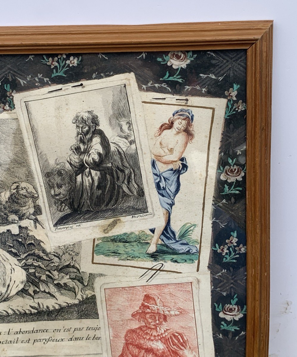 Giovanni Proserpio (actif en Lombardie, fin du XVIIIe siècle) - Trompe-l'œil.-photo-1