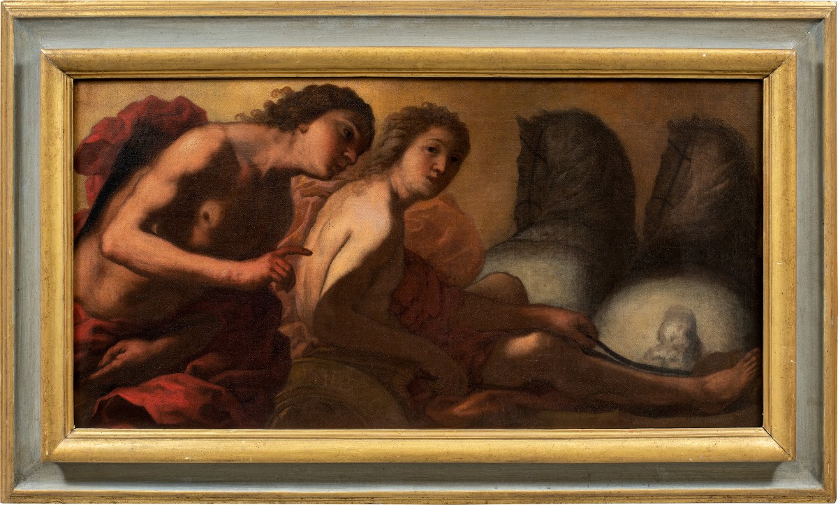Peintre vénitien (XVIIe siècle) - Le Char d'Apollon.
