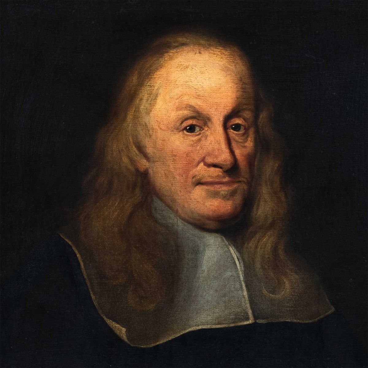 European Master (17th Century) - Portrait Of A Gentleman.-photo-2