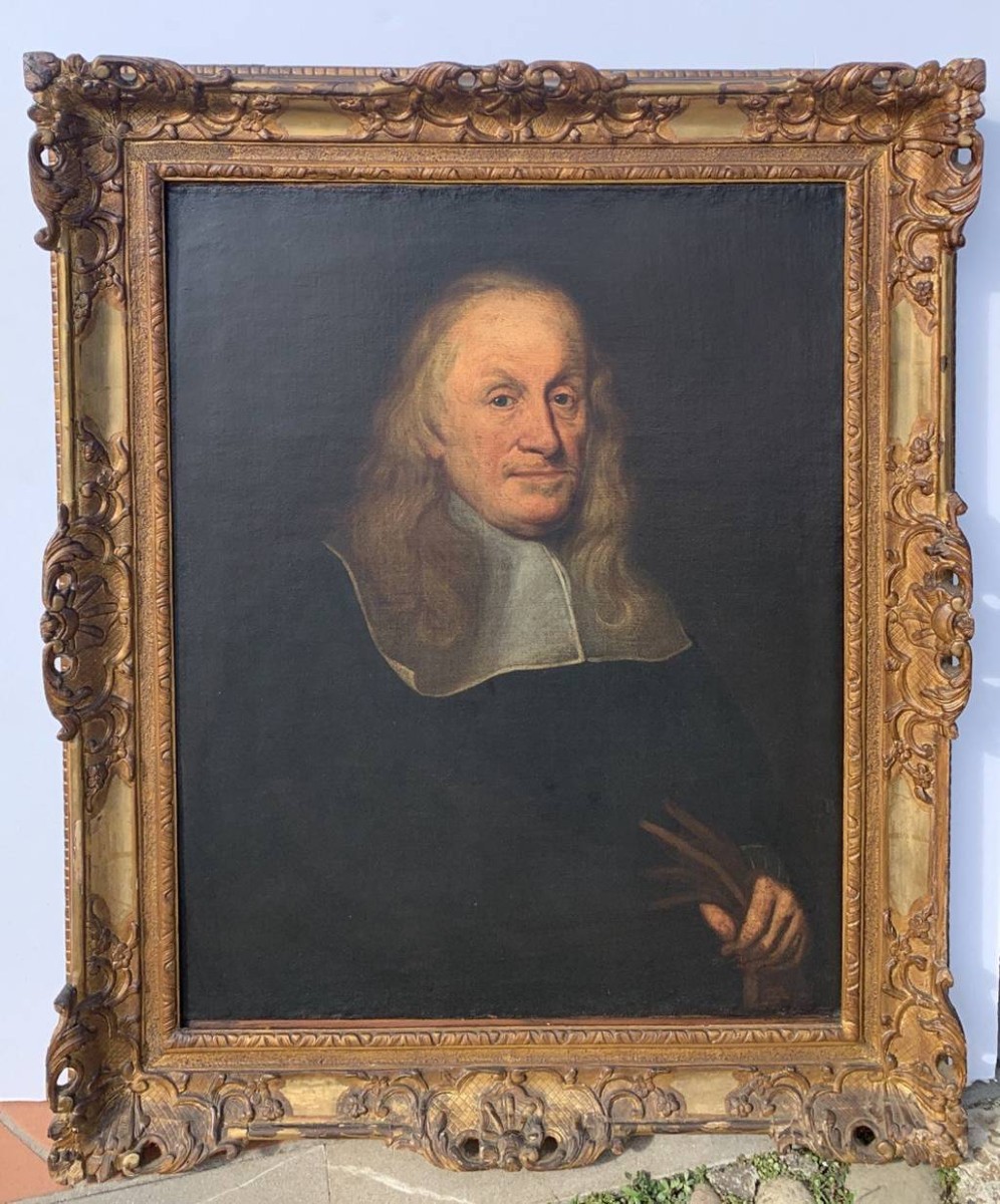 European Master (17th Century) - Portrait Of A Gentleman.-photo-4