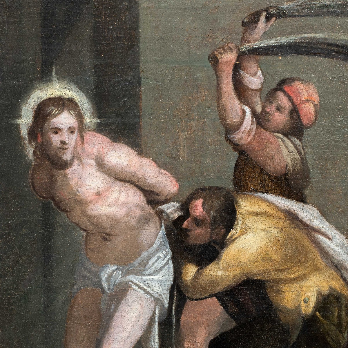 Piero Di Giovanni Bonaccorsi, Known As Perin Del Vaga Workshop Of - Flagellation Of Christ XVI-photo-2