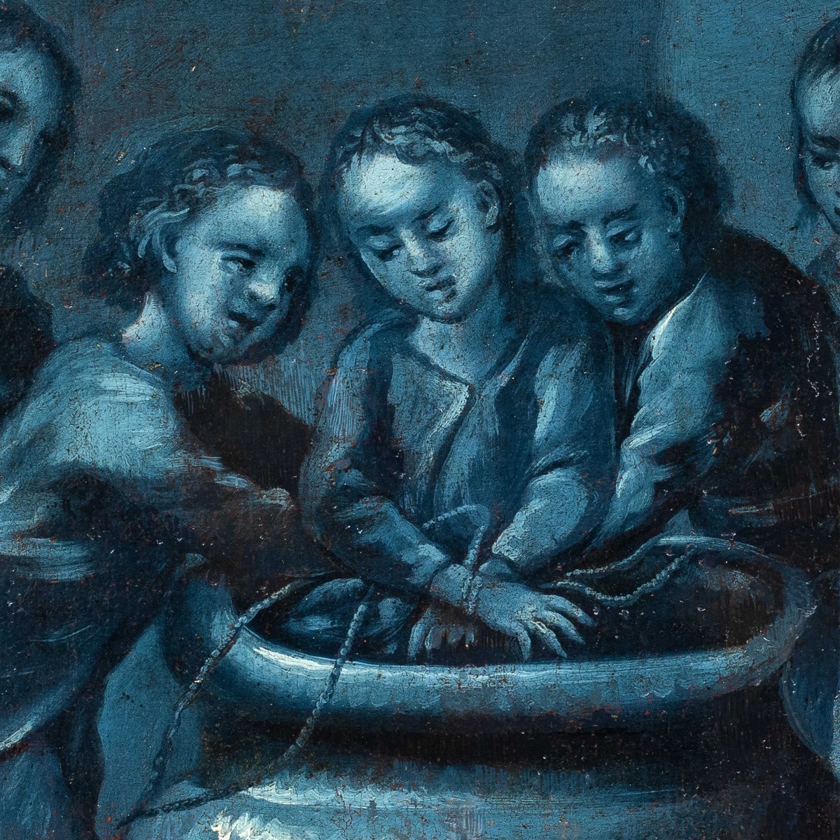 French Painter (18th Century) - Joseph Thrown Into The Cistern By His Brothers.-photo-2