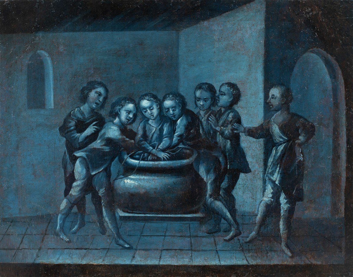 French Painter (18th Century) - Joseph Thrown Into The Cistern By His Brothers.