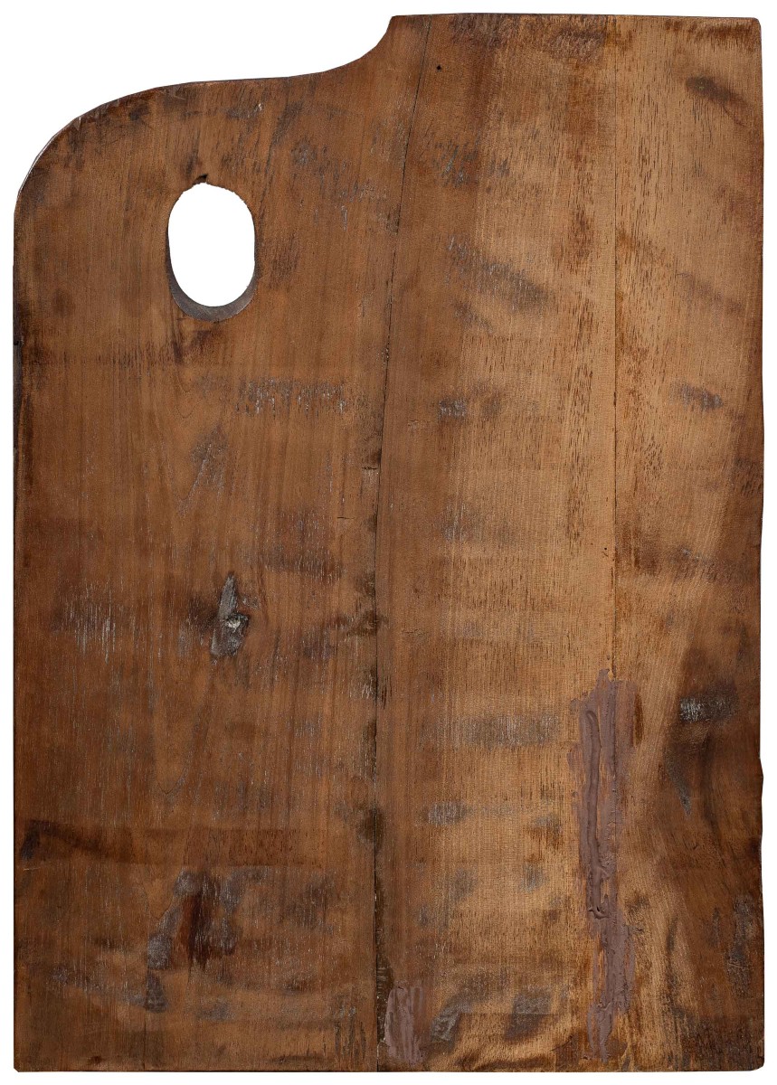 Mosè Bianchi (monza 1840 - Monza 1904) Attributed To - Painter's Palette With Portrait Of Girl.-photo-3