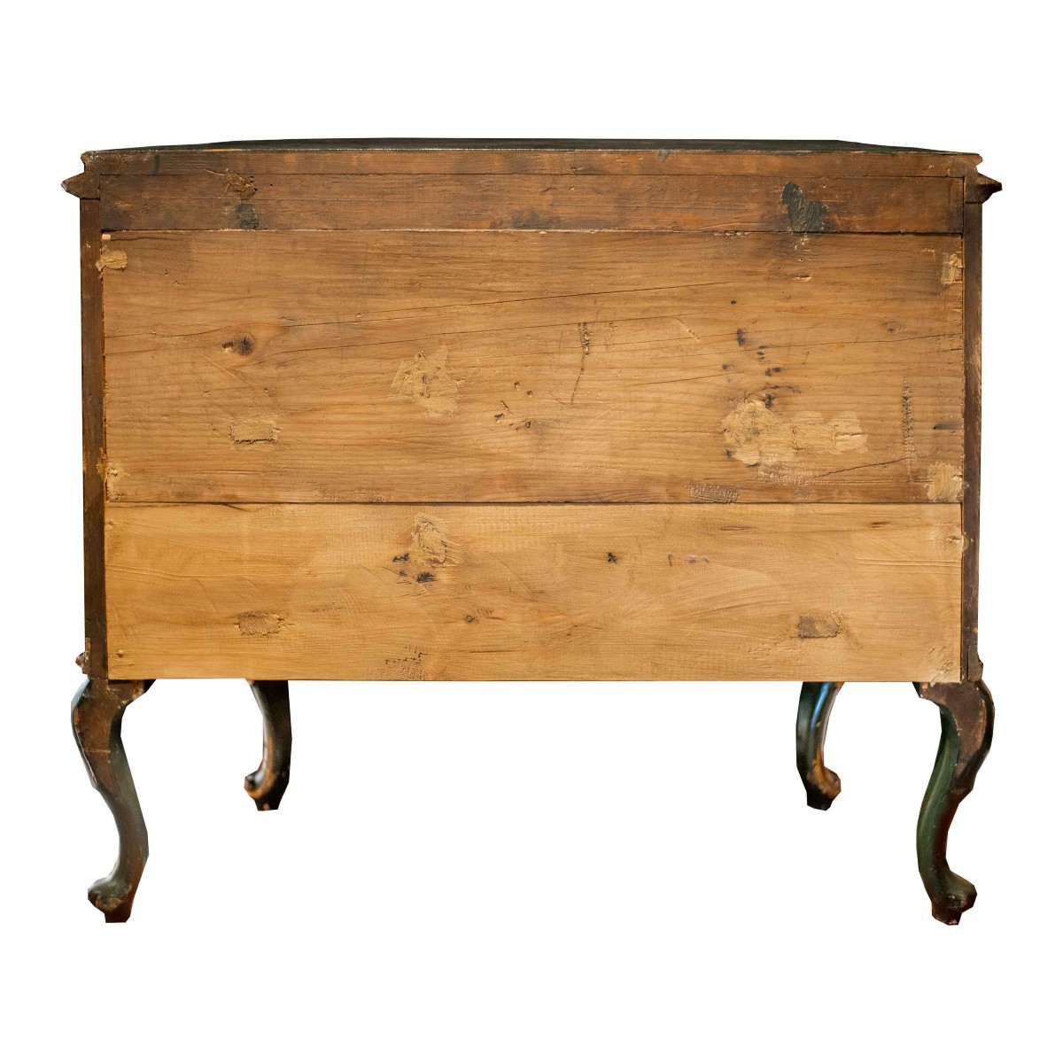 Commode en bois laqué et peint, ornée d'appliques dorées de style chinois. Venise, XIX.-photo-1