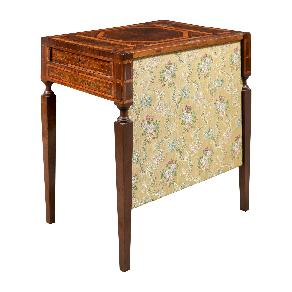 Writing Table With Pull-out Divider. Emilia, Late 18th Century.-photo-4