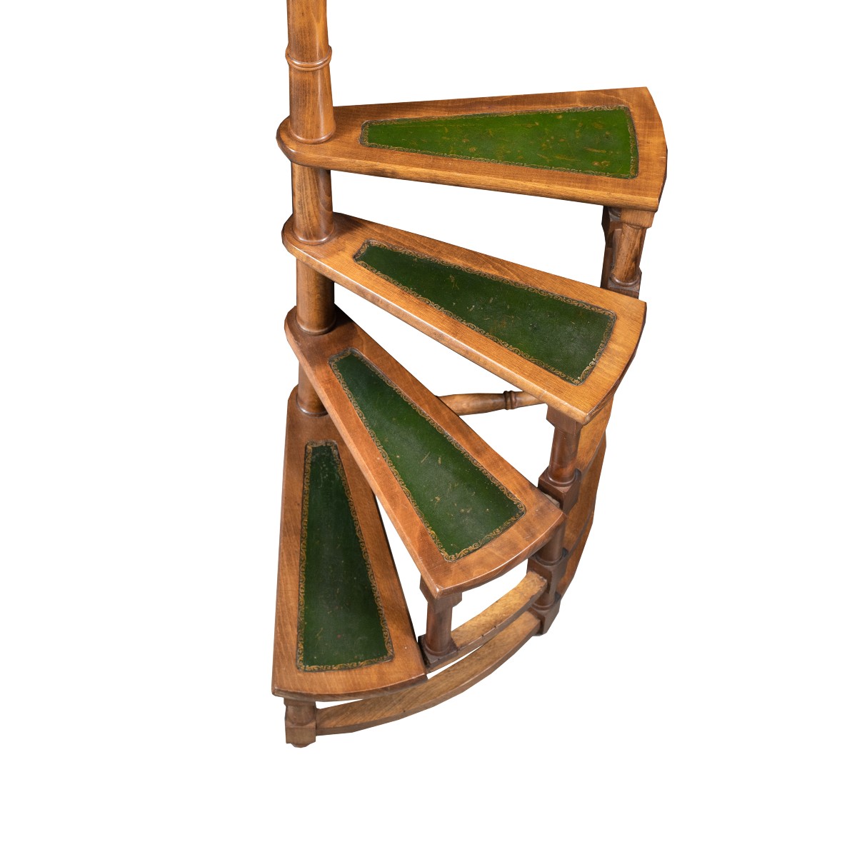 Échelle de bibliothèque à quatre marches. Italie, XIXe siècle.-photo-3