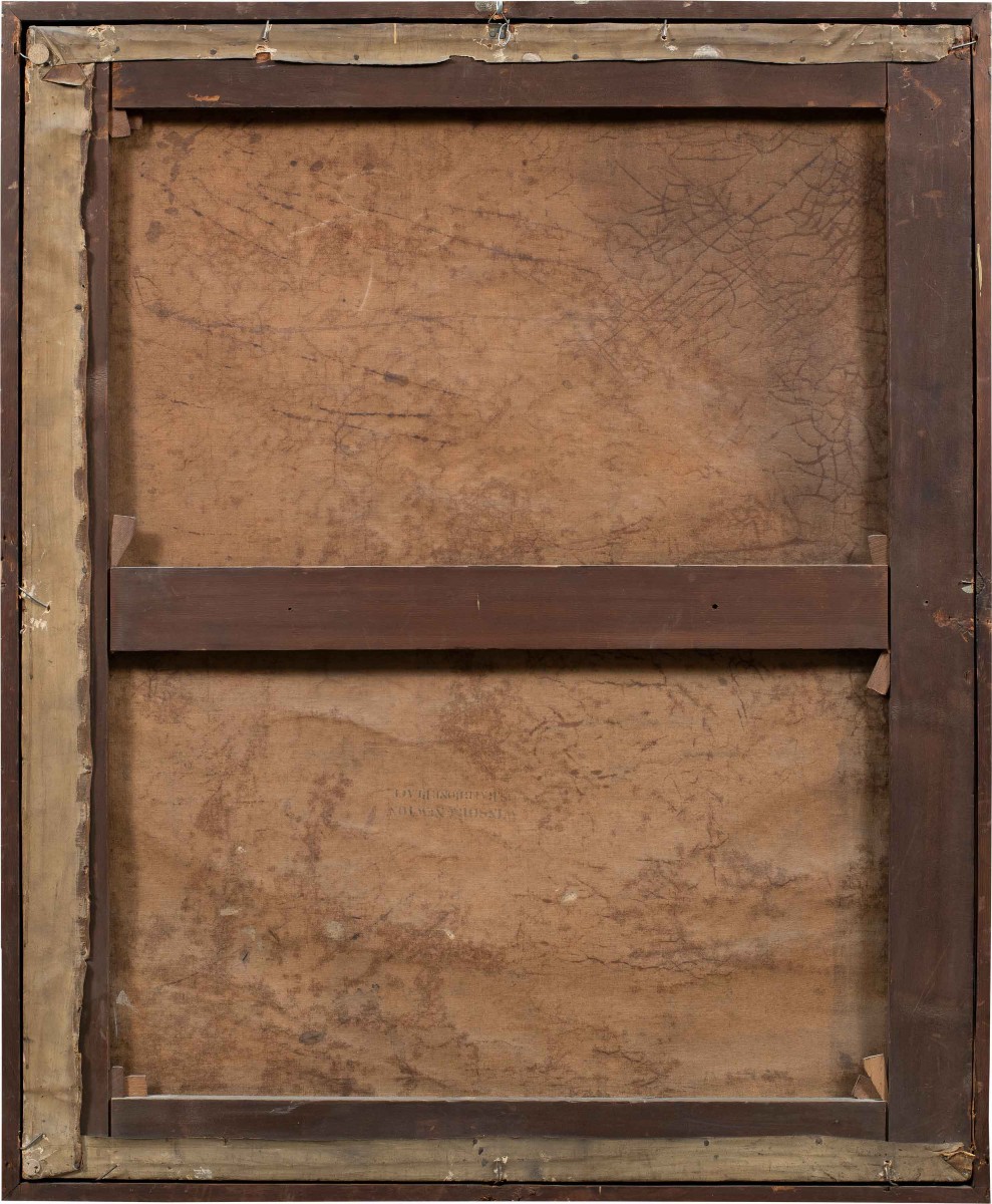 Peintre anglais (XIXe siècle) - Paysage fluvial avec un pêcheur recevant une lettre.-photo-3