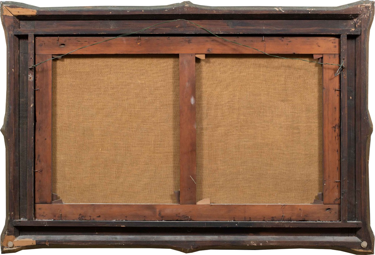 Peintre anglais (XIXe siècle) - Paysage avec chasseurs et chiens.-photo-3