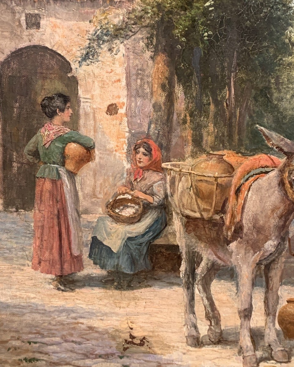 Arthur Trevor Haddon (Londres 1864 – Cambridge 1941) - Venise, Groupe de jeunes gens.-photo-2