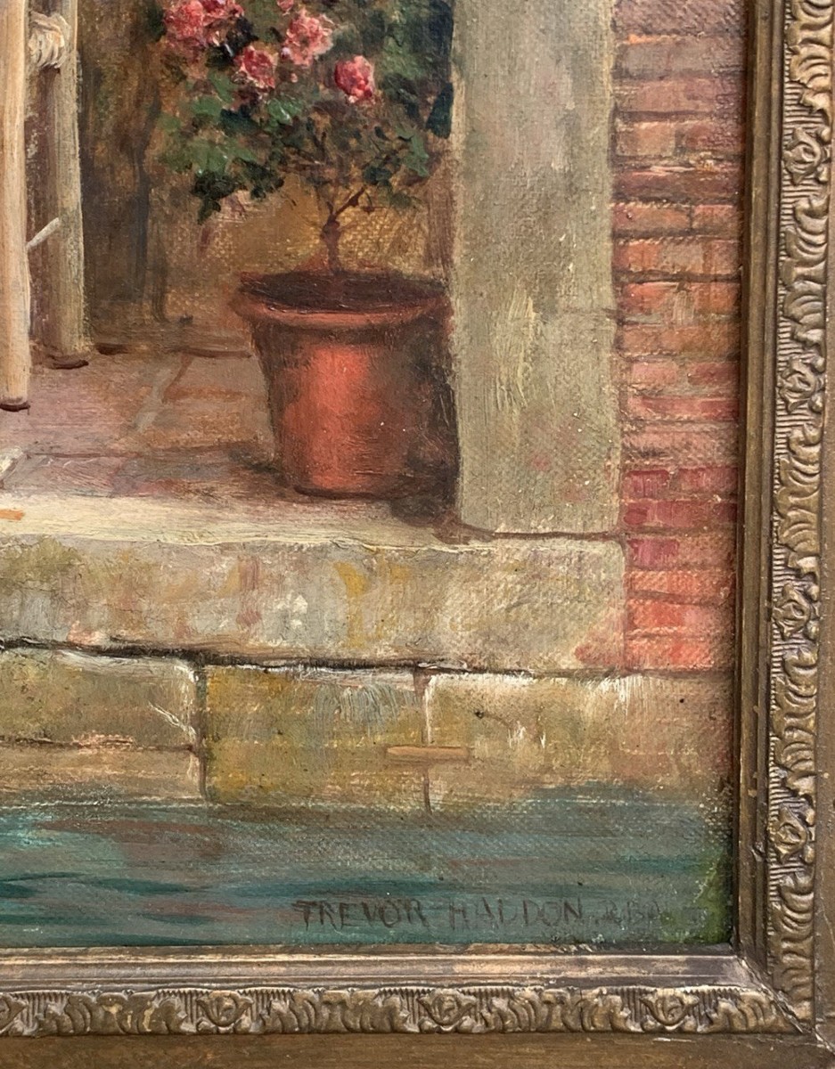 Arthur Trevor Haddon (Londres 1864 – Cambridge 1941) - Venise, marchand de fruits et légumes.-photo-3