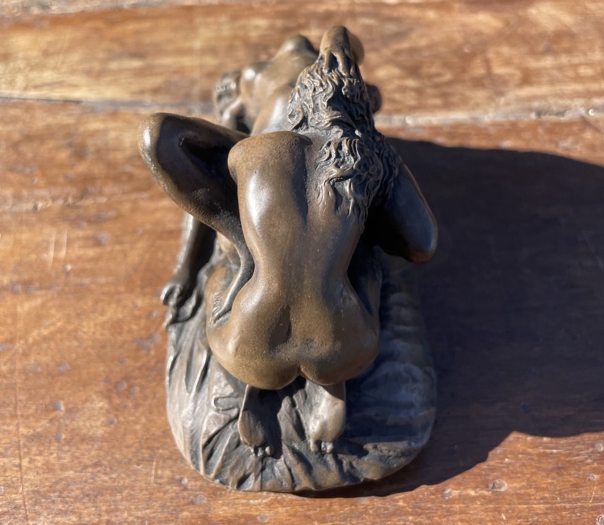 Patinated Bronze Sculpture - Erotic Scene. J. M. Lambeaux (1852-1908).-photo-2